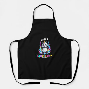 Cute Panda Unicorn I'am A Pandicorn Magic Girl Wom Apron