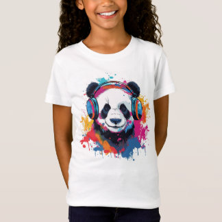 Cute Panda watercolor bright drawing T-Shirt