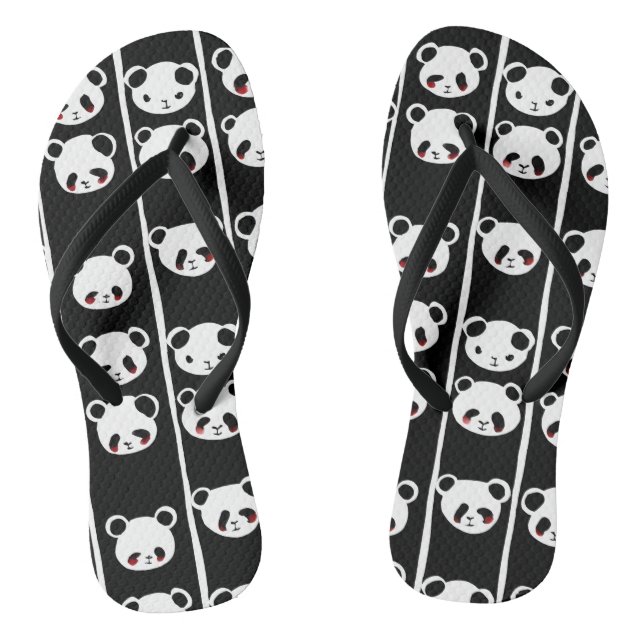 Cute pandas jandals (Footbed)