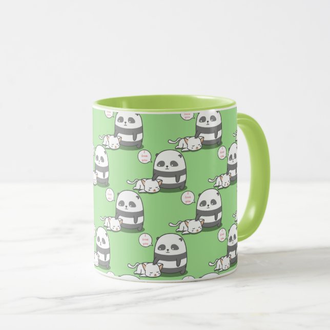 Cute Pandas Mug (Front Right)