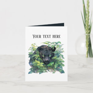 Cute Panther any purpose add text  Card
