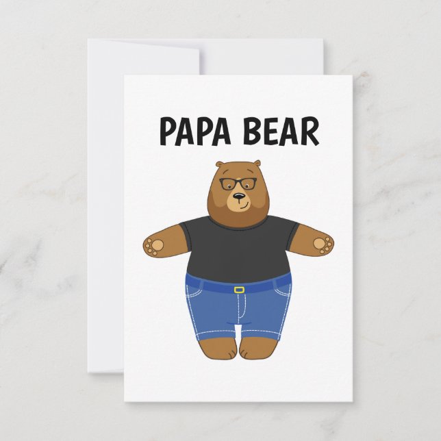 Cute Papa Bear Fathers Day Gift Speciality Mug (Front)