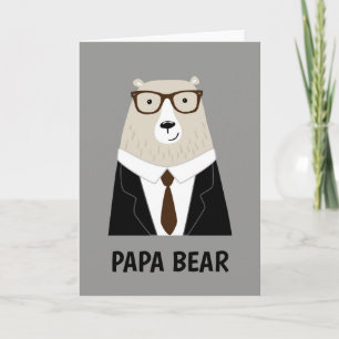 Cute Papa Bear Fathers Day Gift Speciality Mug Card