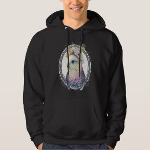 Cute Parakeet Budgie Bird Flower Crown Pet Birds Hoodie
