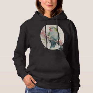 Cute Parakeet Japanese Cherry Blossom Budgie Sakur Hoodie
