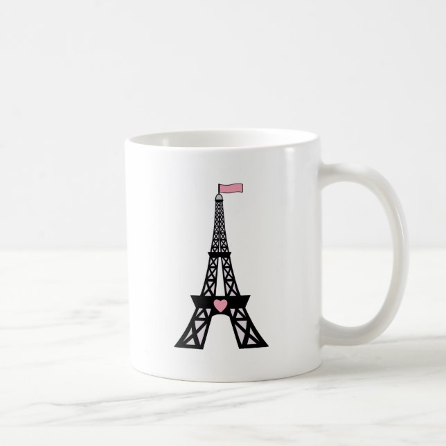 Cute Paris Eiffel Tower Coffee Mug (Right)