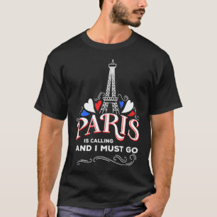 Cute Paris France Vacation Lovers Funny Travel Chr T-Shirt