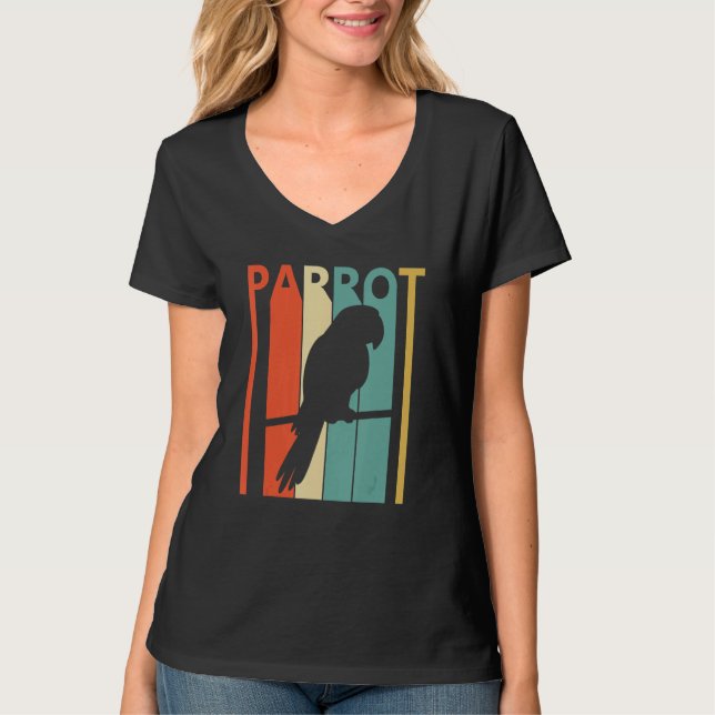 Cute Parrot Animal T-Shirt (Front)