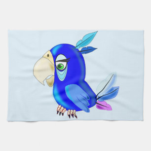 Cute Parrot Funny Kitchen Towel - Customisable