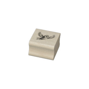 Cute Parrot with Big Eyes Happy Colourful Bird Rubber Stamp