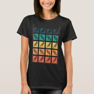 Cute Parrots Parrot  Retro Vintage Parrot Bird  1 T-Shirt