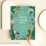 Cute Party Animal Invitation<br><div class="desc">Cute and colourful birthday invitation for a toddler or young child featuring adorable illustrations of animals having a party. Perfect for girl or boy birthday.</div>