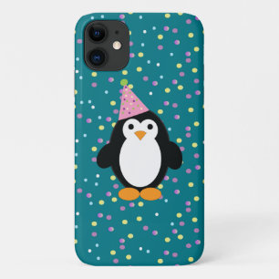 Cute Party Penguin Case-Mate iPhone Case
