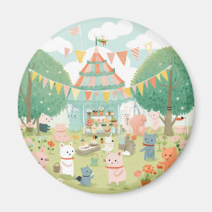 Cute party themed. Birthday Magnet