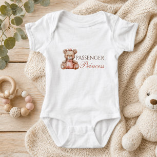 Cute Passenger Princess  Baby Bodysuit