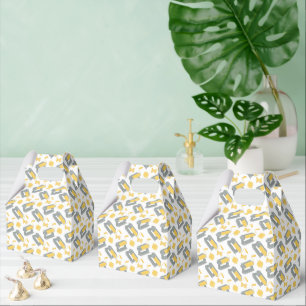 cute pasta making party pattern favour box