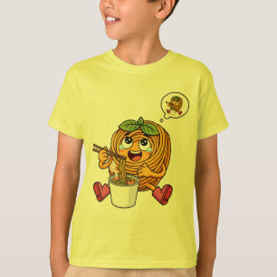 Cute Pasta Polo Eating Noodles T-Shirt