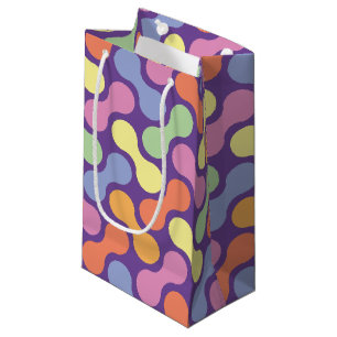 Cute Pastel Abstract Candy Blob Pattern Small Gift Bag