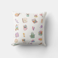 Cute Pastel Art and Craft Supplies Illustration