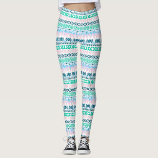 Cute pastel art patterns leggings