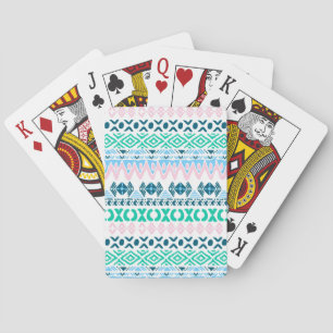 Cute pastel art patterns playing cards