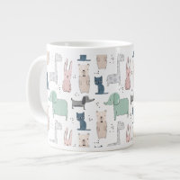 Cute Pastel Baby Animal Pattern