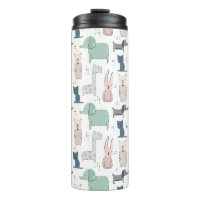 Cute Pastel Baby Animal Pattern