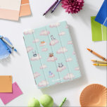 Cute Pastel Baby Animals On Clouds iPad Cover<br><div class="desc">Our ''Cute Baby Fox In The Clouds'' features products in gentle pastel colours with cloud,  balloon and baby fox illustrations. The text is easily customised. Check our store for more items from this collection and contact us for any special requests.</div>
