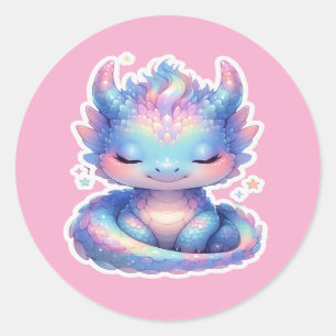 Cute Pastel Baby Dragon Sticker 