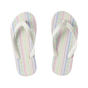 Cute Pastel Baby Print Kid's Jandals