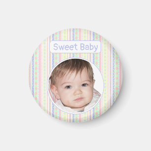 Cute Pastel Baby Print Magnet