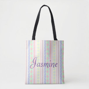 Cute Pastel Baby Print Tote Bag