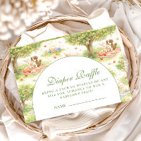 Cute Pastel Barnyard Celebration Diapper Raffle
