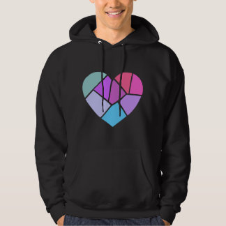 Cute Pastel Big Heart Hoodie