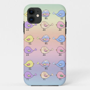 Cute Pastel Birds Case-Mate iPhone Case
