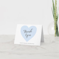 Cute Pastel Blue Heart Boy Baby Shower