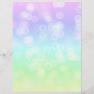 Cute Pastel Bokeh Gradient Scrapbook Paper
