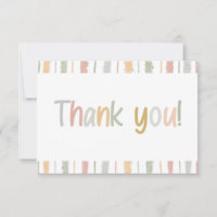 Cute Pastel Brush Strokes Stripes Baby Shower