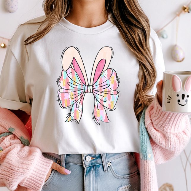 Cute Pastel Bunny Bow  T-Shirt (Creator Uploaded)