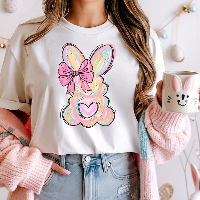  Cute Pastel Bunny Bow  T-Shirt (Creator Uploaded)