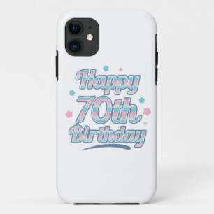 Cute Pastel Celebrating the 70th birthday Case-Mate iPhone Case