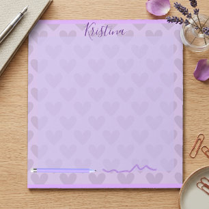Cute Pastel Chic Lavender Personalised Notepad