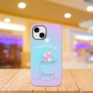 Cute Pastel Colored Bear iPhone Case