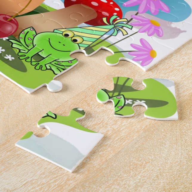 Cute Pastel Colors Puzzles Happy Birthday (Side)