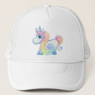 Cute Pastel Coloured Unicorn Trucker Hat