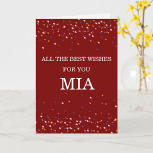 Cute Pastel Confetti Border Happy Birthday Gift Card