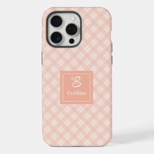Cute Pastel Coral iPhone Case Trendy Clear Design