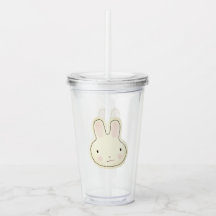Cute pastel cream bunny cartoon illustration kids