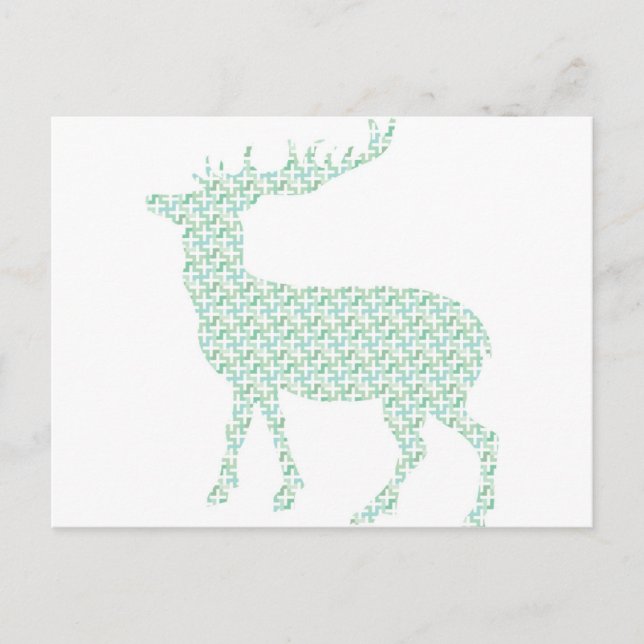 Cute pastel deer postcard (Front)