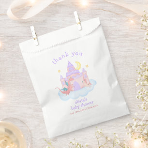 Cute Pastel Fairytale Dragon Unicorn Baby Shower  Favour Bags